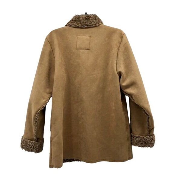 Wooly Bully Wear Jacket Womens M Used Tan Lined Handmade Colorado - Picture 2 of 12